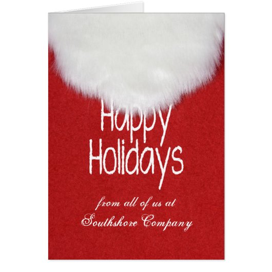 Happy Holidays for Customer-Santa's beard (Front)