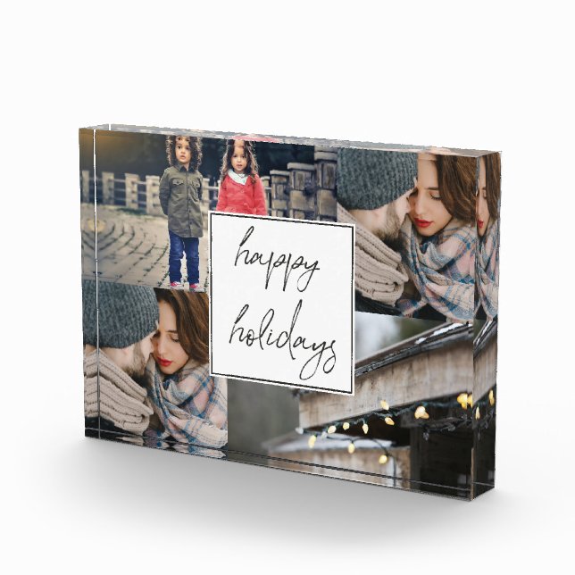 Happy Holidays Four Photo Collage (Right)