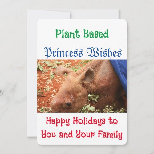 Happy Holidays from Baby Rhino _ Raha  Holiday Card