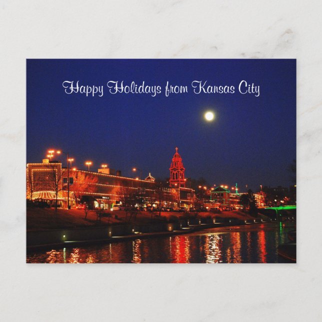 Happy Holidays from Kansas City Plaza Lights Holiday Postcard (Front)