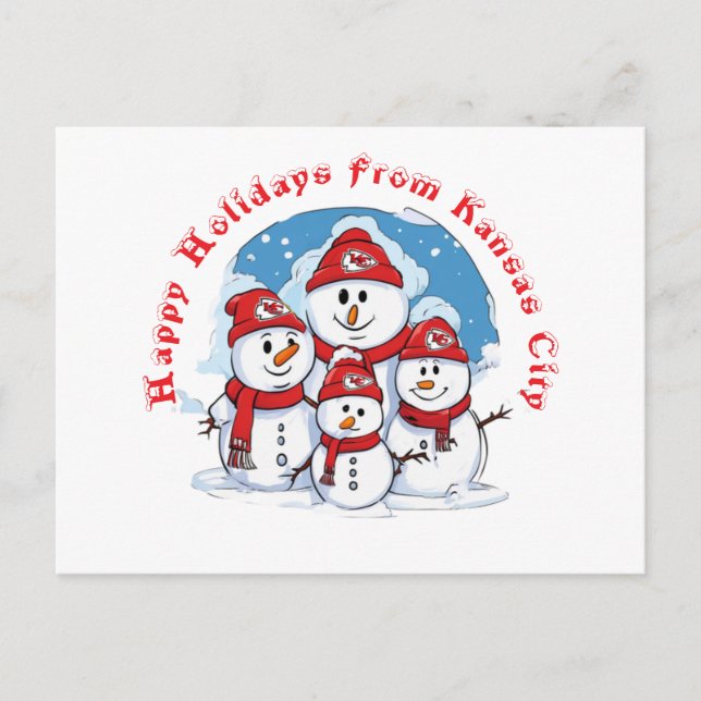 Happy Holidays From Kansas City Postcard (Front)