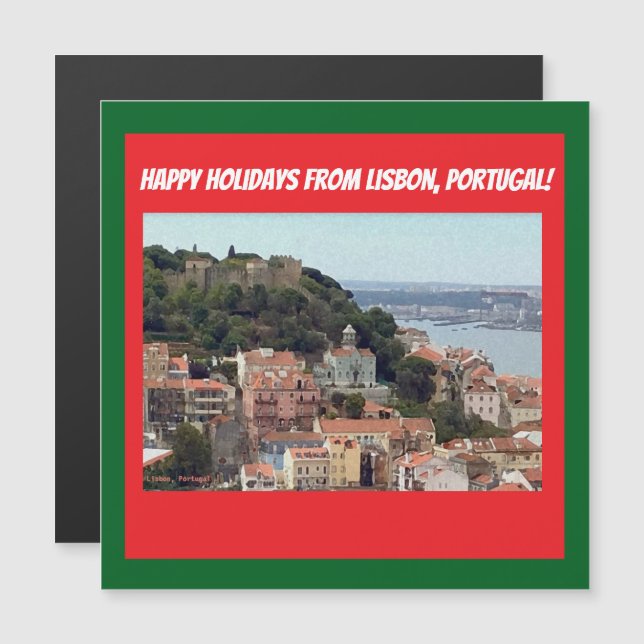 Happy Holidays from Lisbon, Portugal! (Front/Back)