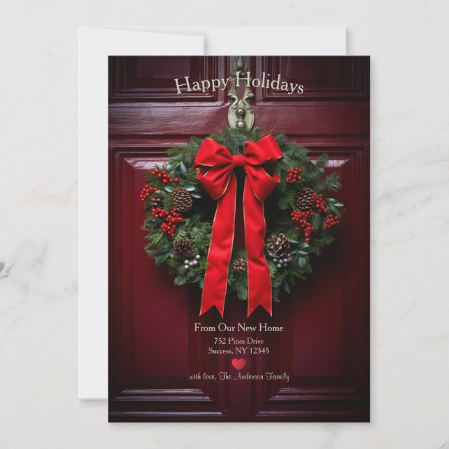 Happy Holidays From New Home Holiday Card (Front)