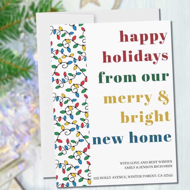 Happy Holidays from New Home String Lights Announcement (Creator Uploaded)