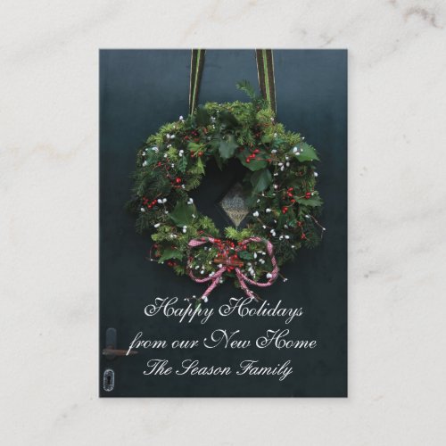 Happy Holidays from our new home Enclosure Card