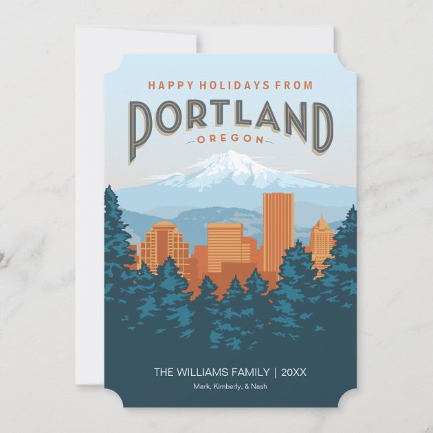 Happy Holidays From Portland Holiday Invitation
