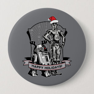 Happy Holidays From R2-D2 & C-2PO Button