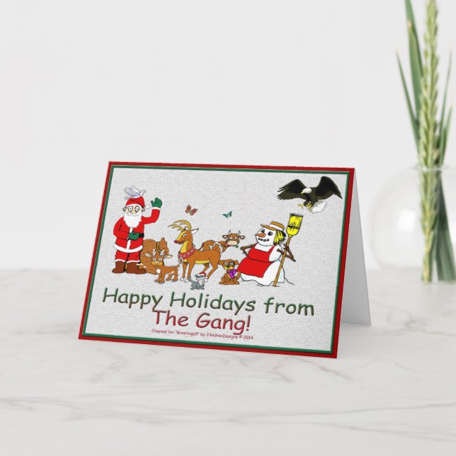 Happy Holidays from the Gang! Holiday Card (Front)