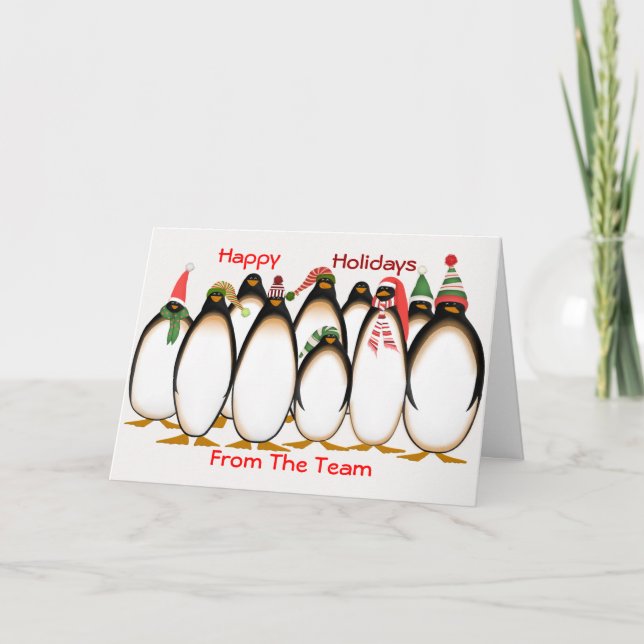 Happy Holidays From The Team Christmas Card (Front)