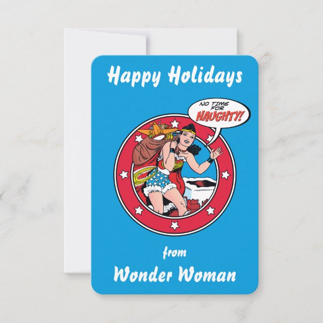 Happy Holidays From Wonder Woman Invitation (Front)