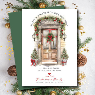 Happy Holidays Front Door Moving Announcement