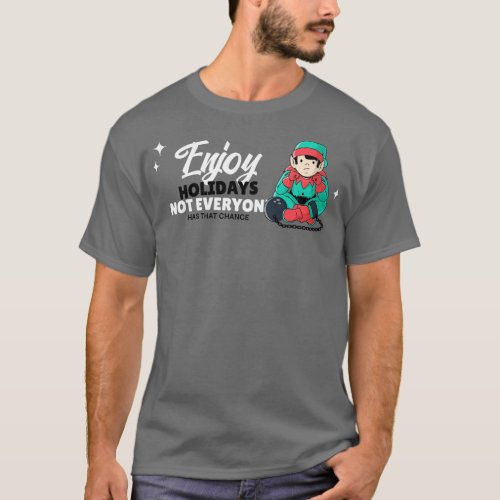 Happy Holidays Funny Christmas Elf T_Shirt