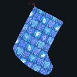 HAPPY HOLIDAYS Funny Ugly Hannukah Sweaters Small Christmas Stocking<br><div class="desc">Show your love for the holidays. Hand drawn by me! Check my shop for lots more matching items like wrapping paper,  pillows,  towels and gift wrap too!</div>