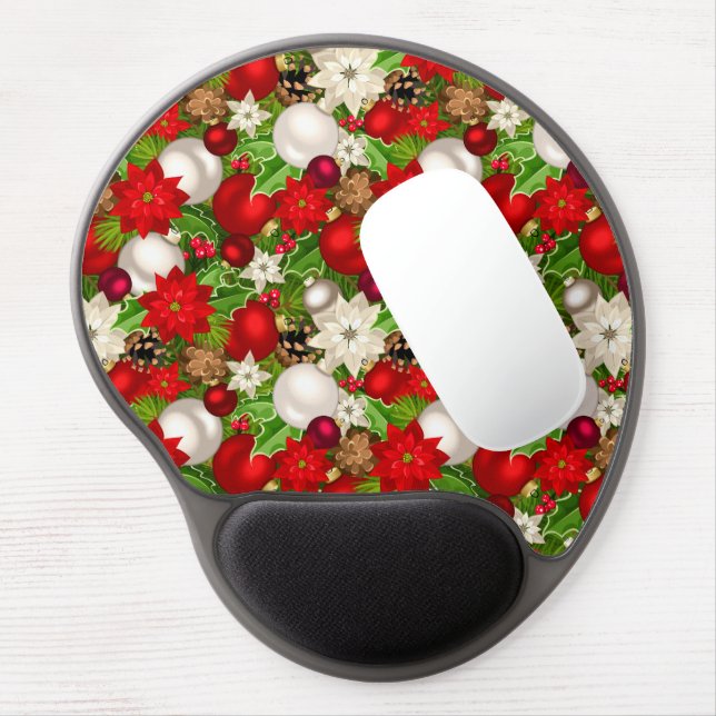 Happy Holidays Gel Mouse Pad (Left Side)