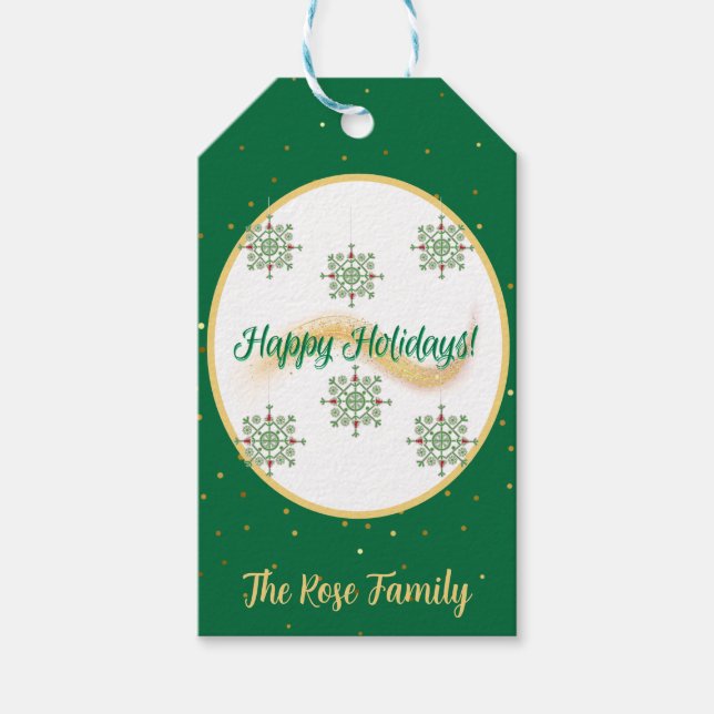 Happy Holidays Gift Tag (Front)