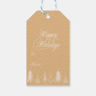 Happy Holidays Gift Tags
