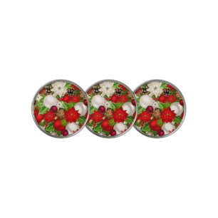 Happy Holidays Golf Ball Markers