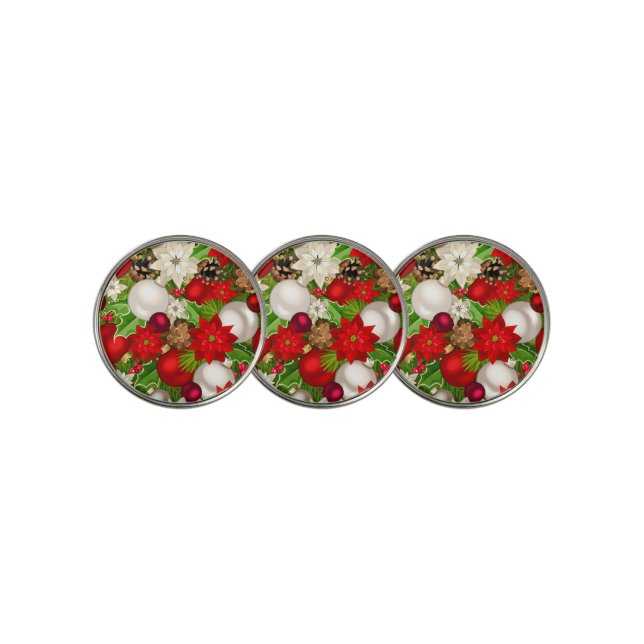 Happy Holidays Golf Ball Markers (3 Up)