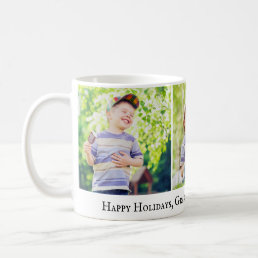 Happy Holidays Grandpa I Love You 3 Photo Child Coffee Mug