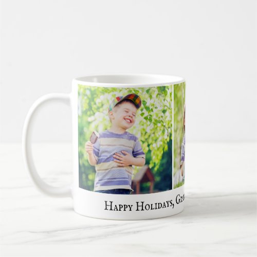 Happy Holidays Grandpa I Love You 3 Photo Child Coffee Mug