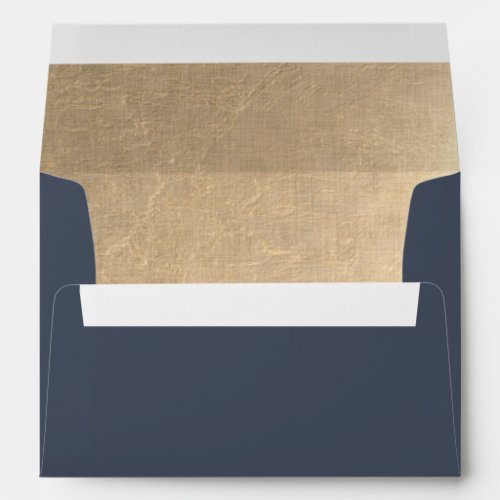 Happy Holidays Gray  Gold Foil Custom Envelopes