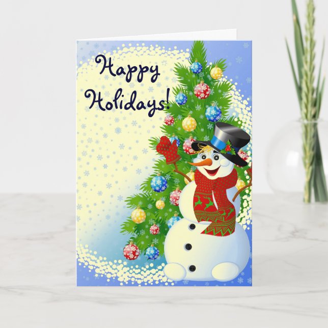 Happy Holidays Greeting Card (Front)