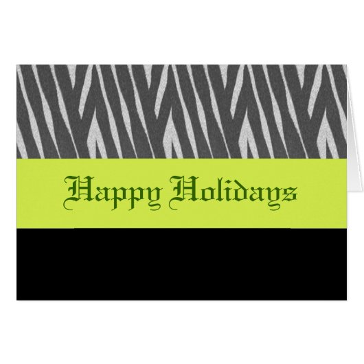 Happy holidays greeting card. (Front Horizontal)