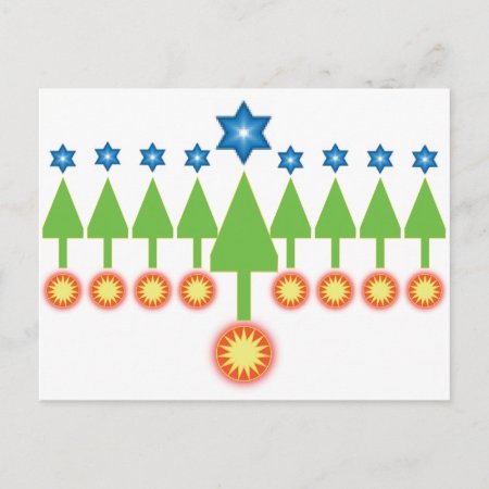 Happy Holidays Greeting Card - Christmas Hanukkah