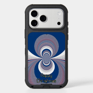 Happy Holidays Half Blue  iPhone 17 Pro Max Case