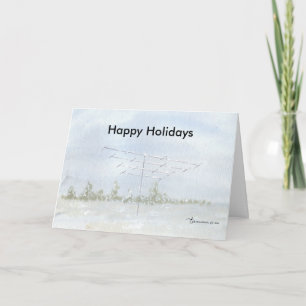 Happy Holidays Ham Greeting Holiday Card