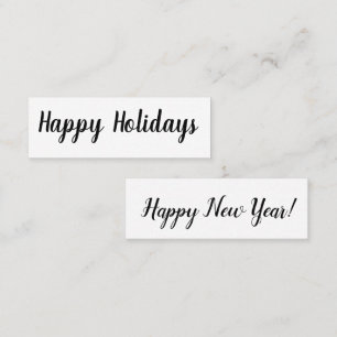 Happy Holidays/ Happy New Year  Mini Business Card