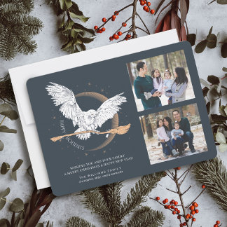 Happy Holidays Hedwig Delivery | Family Photo Card