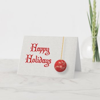 Happy Holidays Holiday Card by AJsGraphics at Zazzle