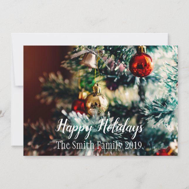 Happy Holidays Holiday Card (Front)