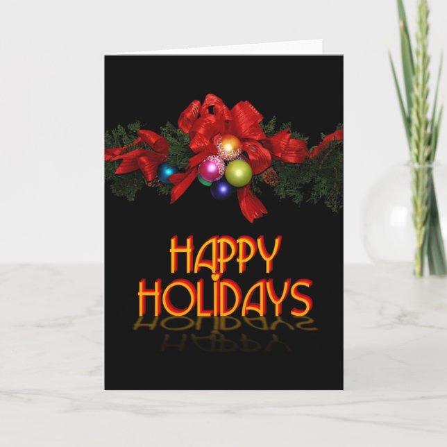 Happy Holidays Holiday Card (Front)