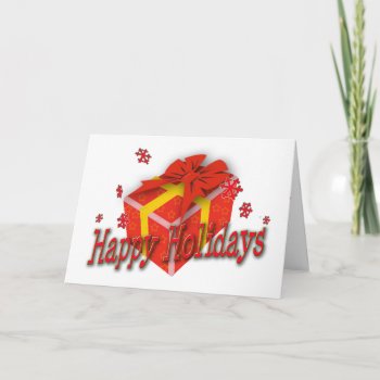 Happy Holidays Holiday Card by vicesandverses at Zazzle