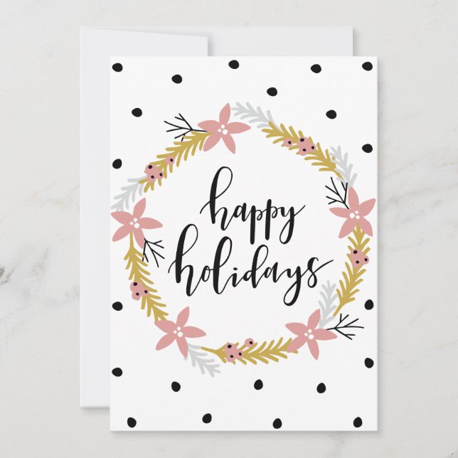 Happy Holidays Holiday Card (Front)