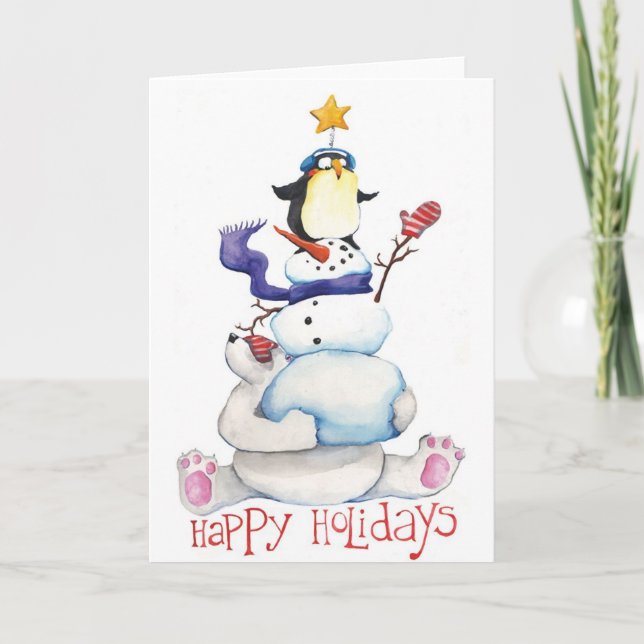 Happy Holidays Holiday Card (Front)