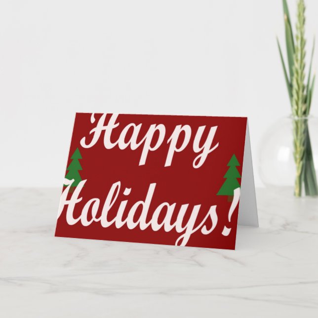 Happy Holidays Holiday Card (Front)