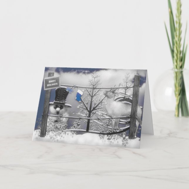 Happy Holidays Holiday Card (Front)