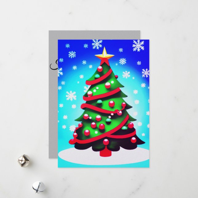 Happy holidays  holiday card (Front/Back In Situ)