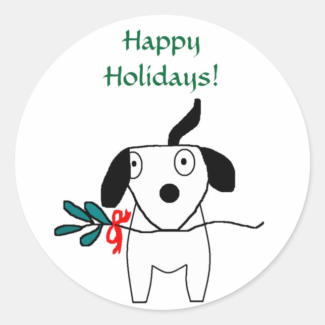 Happy Holidays! -Holiday Greeting Stickers (Front)