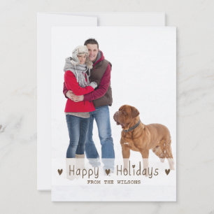 HAPPY HOLIDAYS   HOLIDAY PHOTO CARD