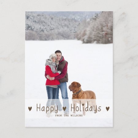 Happy Holidays | Holiday Photo Postcard