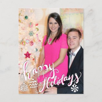 Happy Holidays Holiday Postcard by Jmariegarza at Zazzle