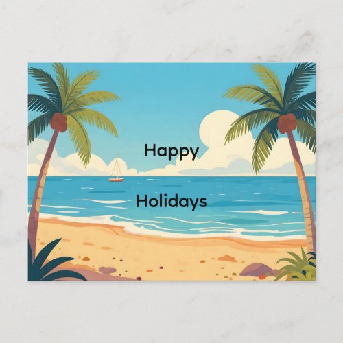 Happy Holidays Holiday Postcard