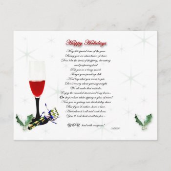 Happy Holidays Holiday Postcard by Firecrackinmama at Zazzle