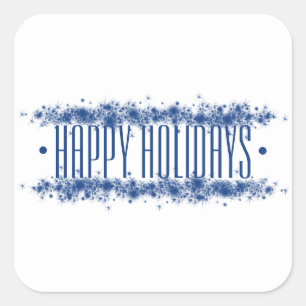 "Happy Holidays" holiday sticker