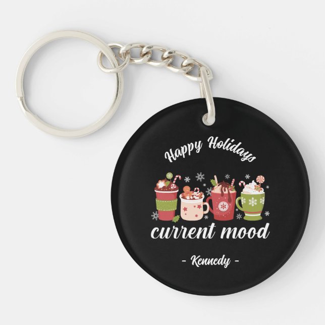Happy Holidays - Hot Cocoa Keychain (Front)
