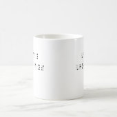 Happy Holidays in Braille Coffee Mug (Center)
